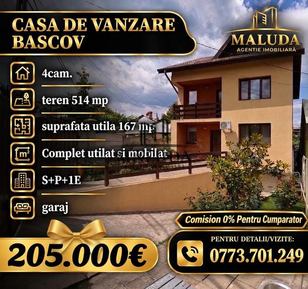 Casa 4 cam. Bascov, 167 mp S.U. , 514mp T.