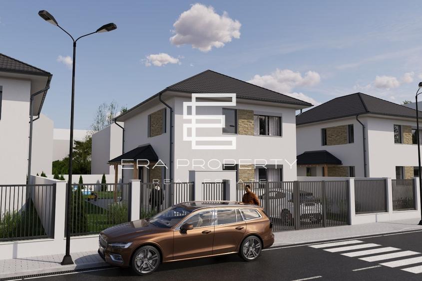 Casă individuală nouă | 4 camere | 3 băi | teren 380 mp | pod 50 mp | Șura Mică