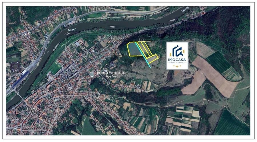 De vânzare teren extrav. 8,14h Lipova Arad Arabil 2,91ha livadă 6.10ha