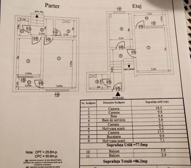 Apartament 3 camere, etaj 1, zona Centrala, ideal pentru locuit sau firma