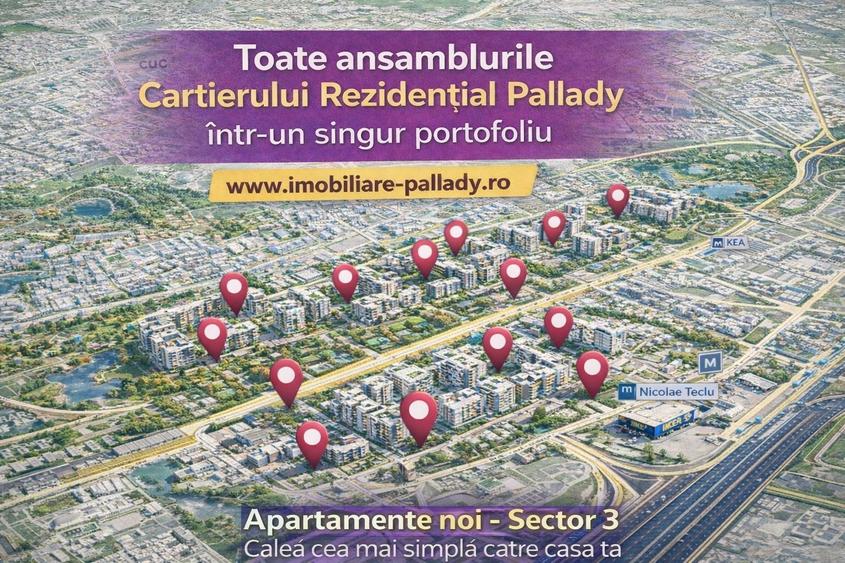 Apartament 2 camere decomandate sau OS cu GRADINA,Oportunitate Pallady
