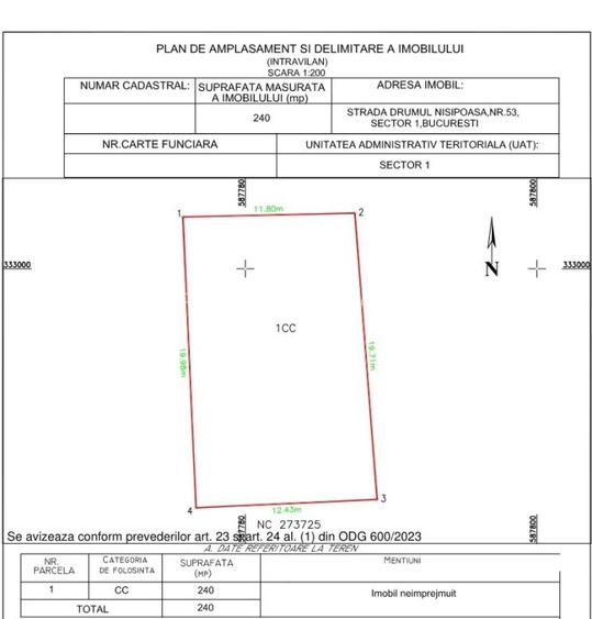 Baneasa, Nisipoasa, vanzare teren intravilan, suprafata 640 mp, P+4, - 6