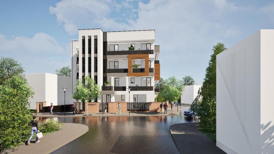 Teren de vanazre, 443 mp, zona Centru, Autorizație + Proiect bloc