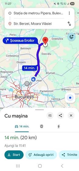Vând teren intravilan situat în Moara Vlăsiei, Strada Berzei, cu suprafața de 10