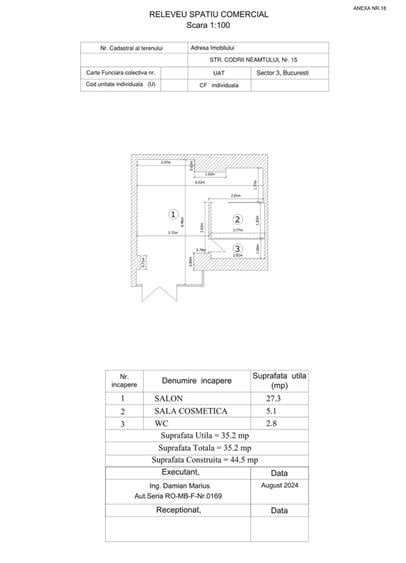 Spatiu Comercial BUCURESTI Str. Codrii Neamtului Nr. 15 Preț Negociabil