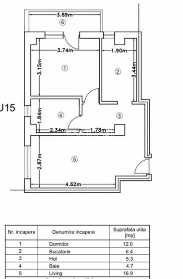 Apartament 2 camere Visan - Finalizat - Intabulat - 6