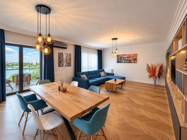For Rent I 4-room Luxury Apartment I Lake View I Floreasca