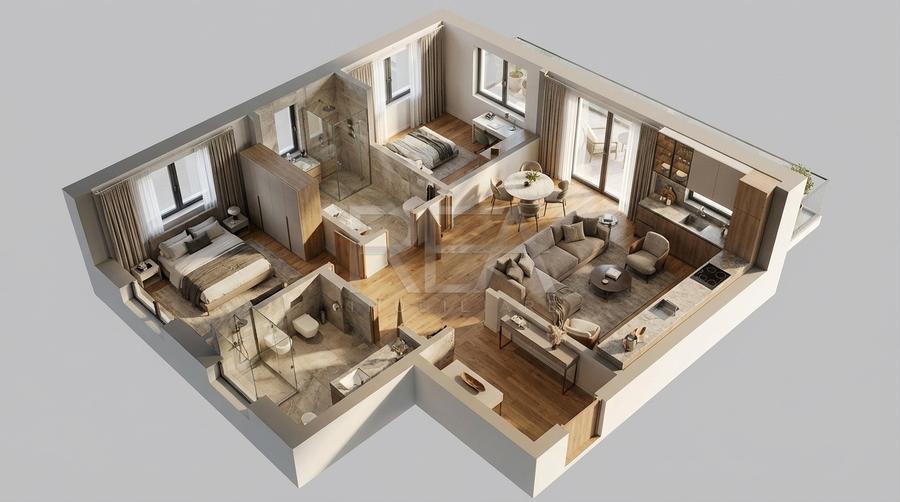 Apartament 3 camere, Ferdinand