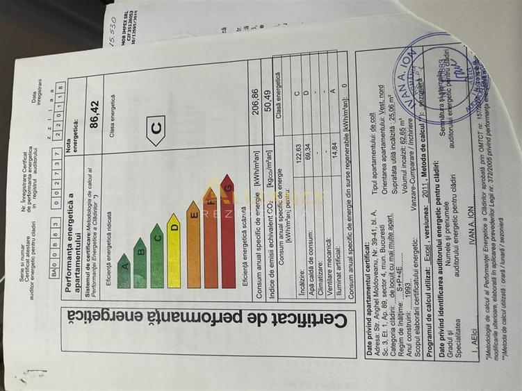 Garsoniera Anghel Moldoveanu MOBILATA etajul 1
