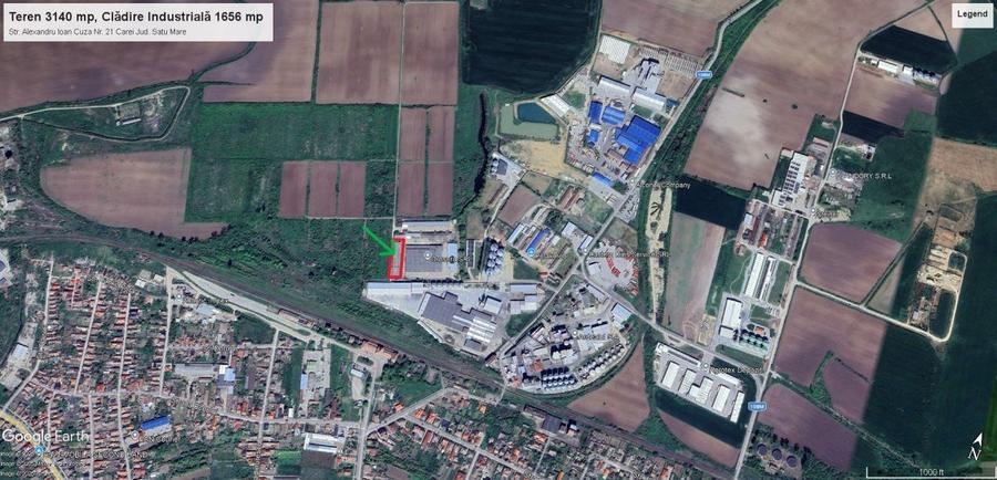 Inchiriere Clădire Producție, Depozitare, Birouri-Teren 3140 mp - Carei