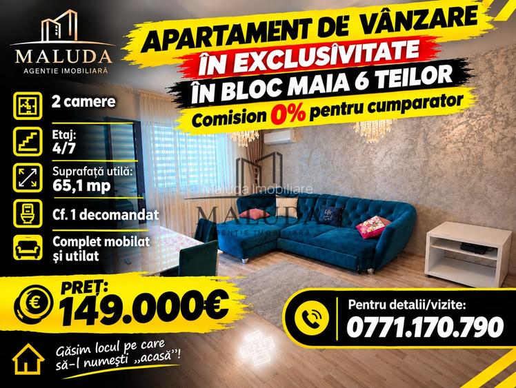 2 camere | cf. 1 decomandat | 56,1 mp S.U. | Teilor.