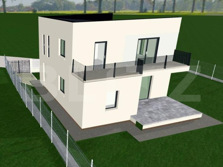 Casă individuală în ansamblu privat 120 mp utili, 600 mp teren, Baciu