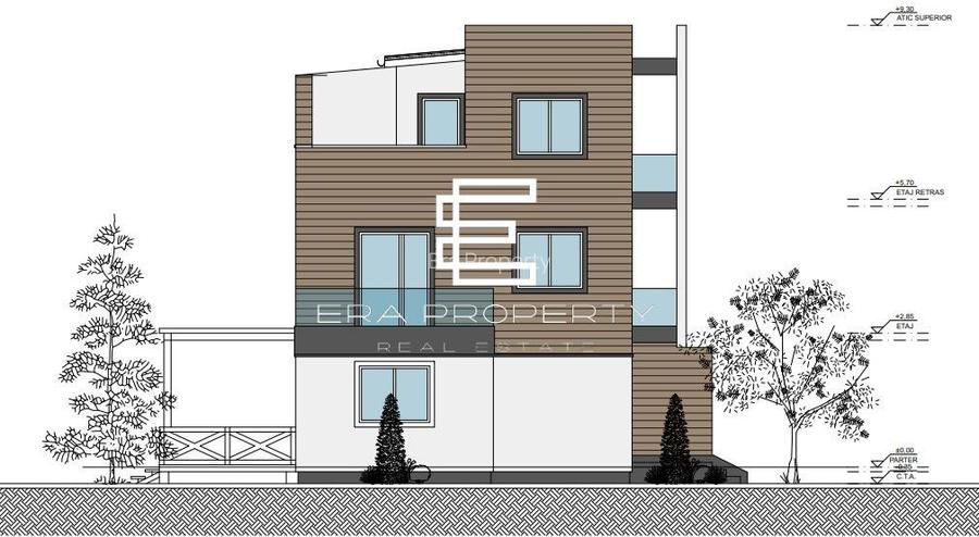 Casă modernă în Sibiu 13Omp utili – etaj retras, terase -teren 255 mp - 5