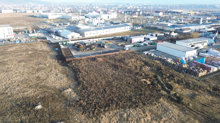 Teren Industrial 5959 mp Strategic în Zona de Vest a Sibiului PUZ si PUD aprobat