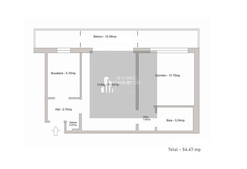 Ap 2 camere 55mp etaj 1 -balcon mare -Nitu Vasile -Big Berceni - 2