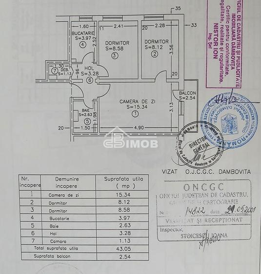 3 CAMERE | MICRO 8 | ETAJ 2 | LÂNGĂ MED LIFE | MOBILAT & UTILAT