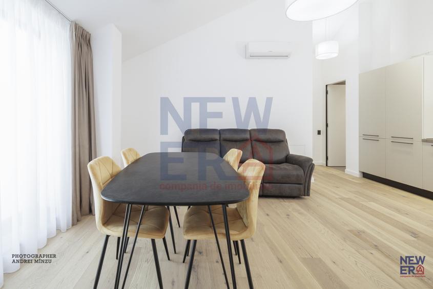 Apartament NOU 3 camere cu terasa 50 mp in bloc boutique, zona Herestrau