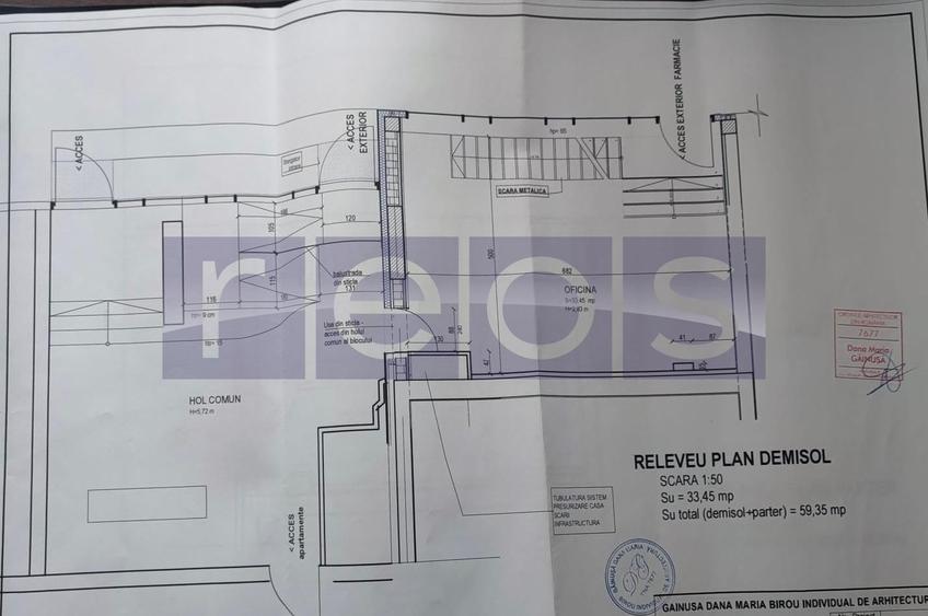 INCHIRIERE SPATIU COMERCIAL | PARTER+ETAJ 1 | HERASTRAU | 60MP | - 1