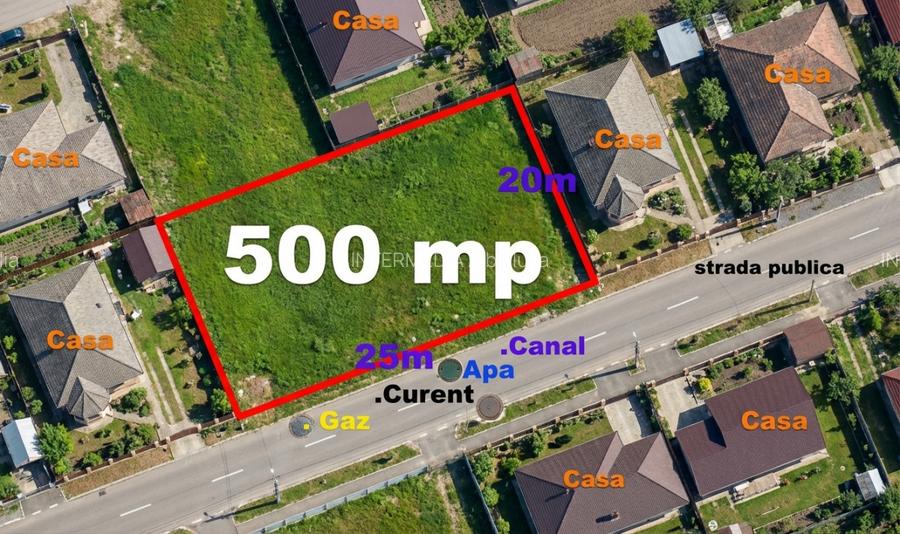 Teren intravilan 500mp, zona Alba Micesti, cu utilitati - 2