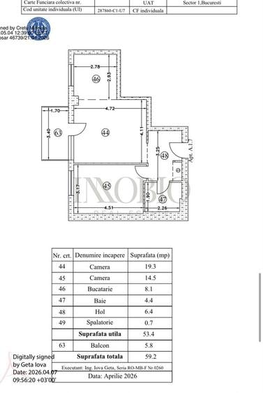 Apartament 2 Camere | Imobil 2025 | Atrium Plaza