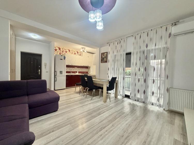 Apartament 3 camere, mobilat/utilat, parter, balcon in Giroc