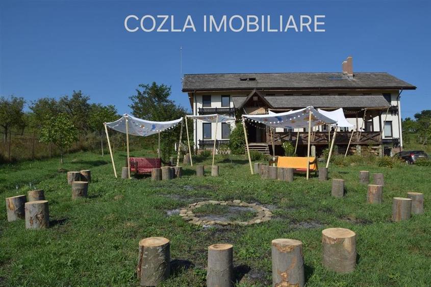 Pensiune rustica 670 mp, Dobreni, Neamt, amplasata pe lot teren 8900mp