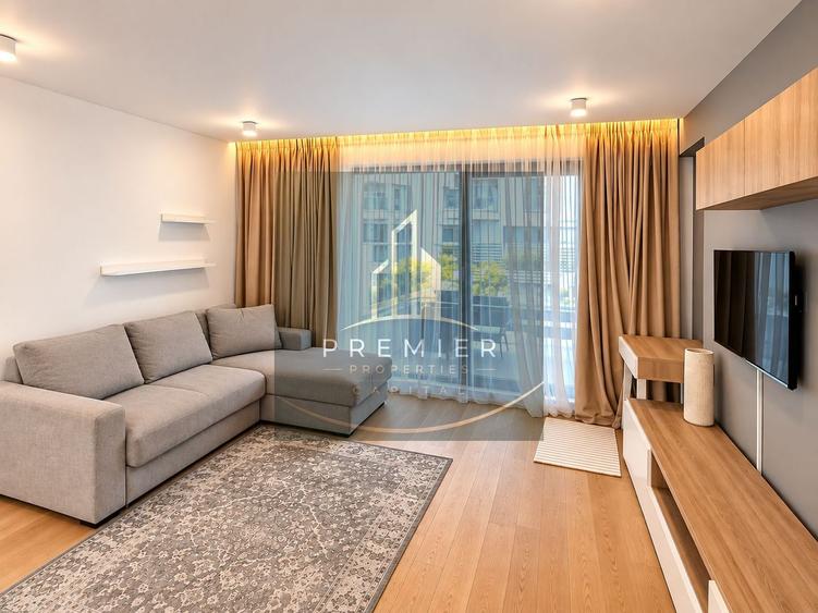Apartament 2 camere de închiriat One Herăstrău Plaza, terasă 35 mp
