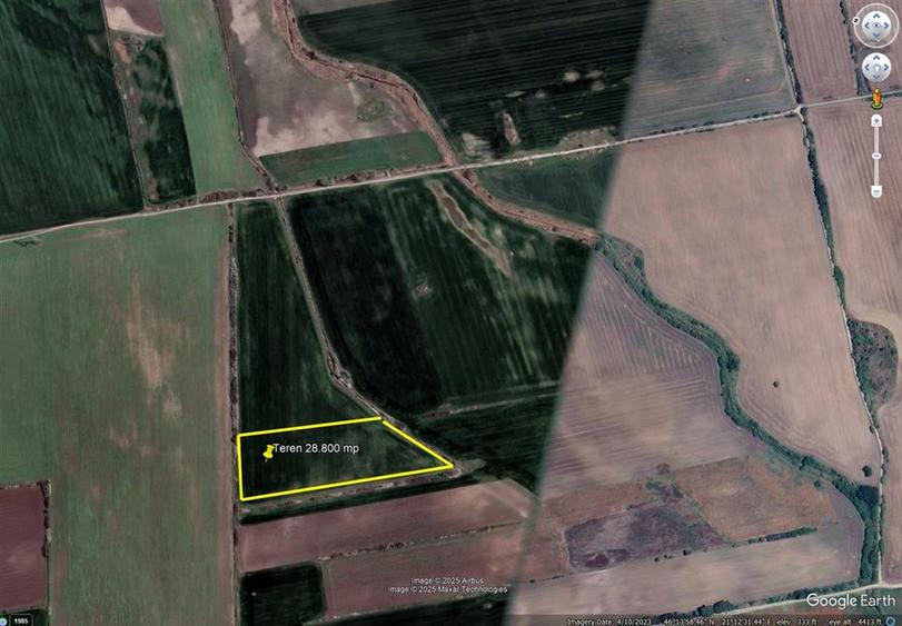 Teren de 28800 mp aproape de drumul Arad - Iratos