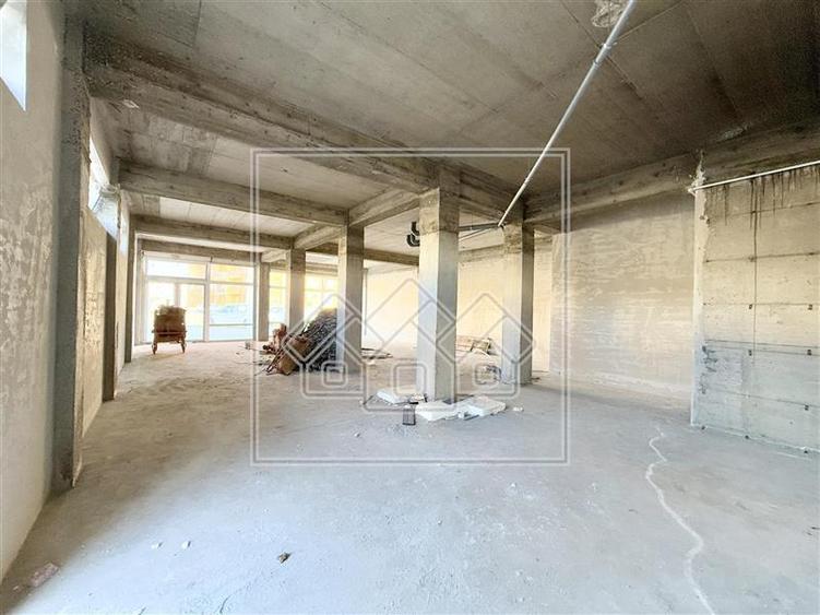 Spatiu comercial in Selimbar-116mp, vitrina stradala, terasa,4 parcari