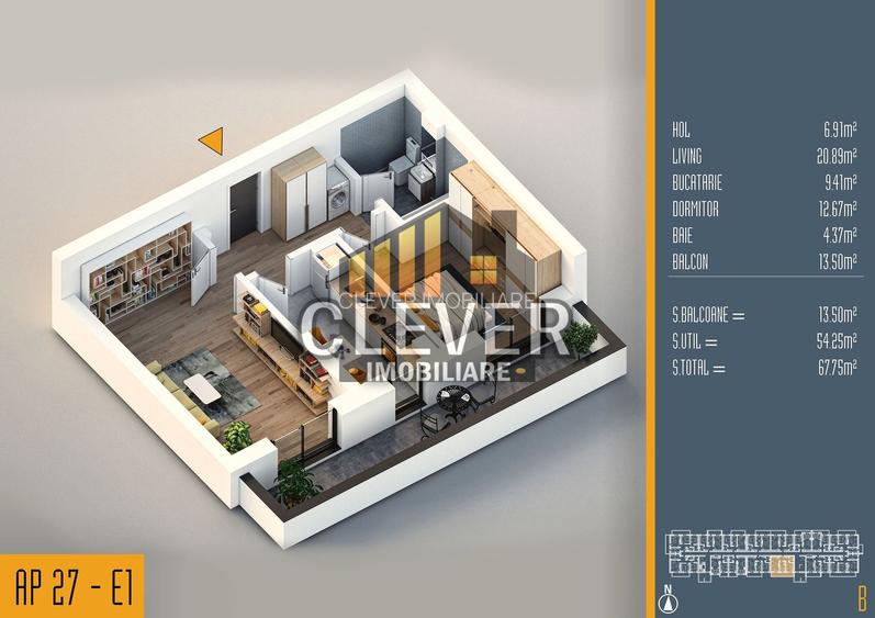 Ideal investitie Apartament Spatios 2 camere Th. Pallady Comision 0
