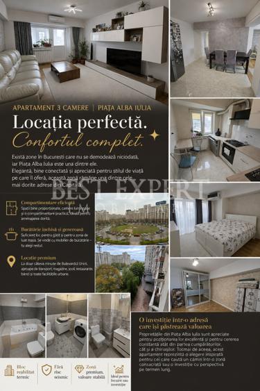 3 Camere | Rond Alba Iulia | Bloc Reabilitat | Fara Risc Seismic