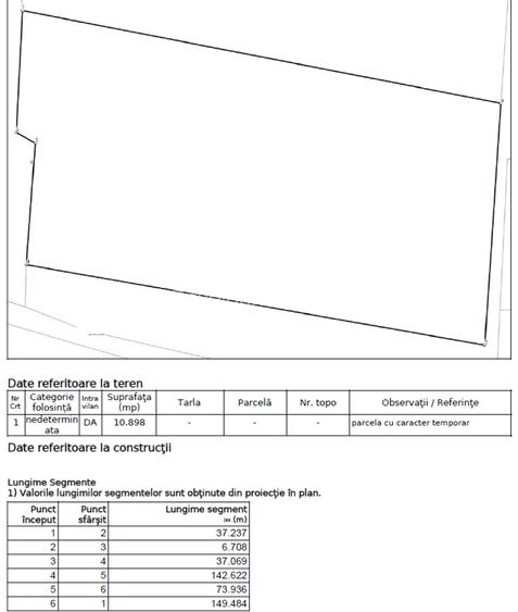 Teren zona Titan - Trapezului | 11.000 mp | Deschidere 74m | 110 EURO/mp |Oferta - 1