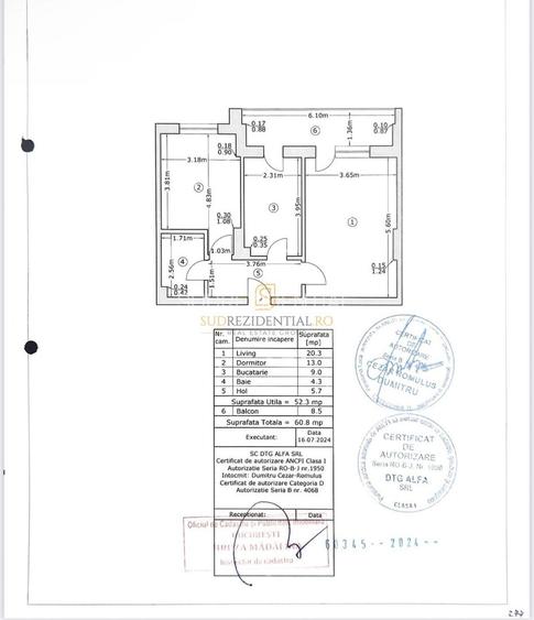 De Inchiriat Apartament 2 camere decomandat, complet mobilat si utilat - 8