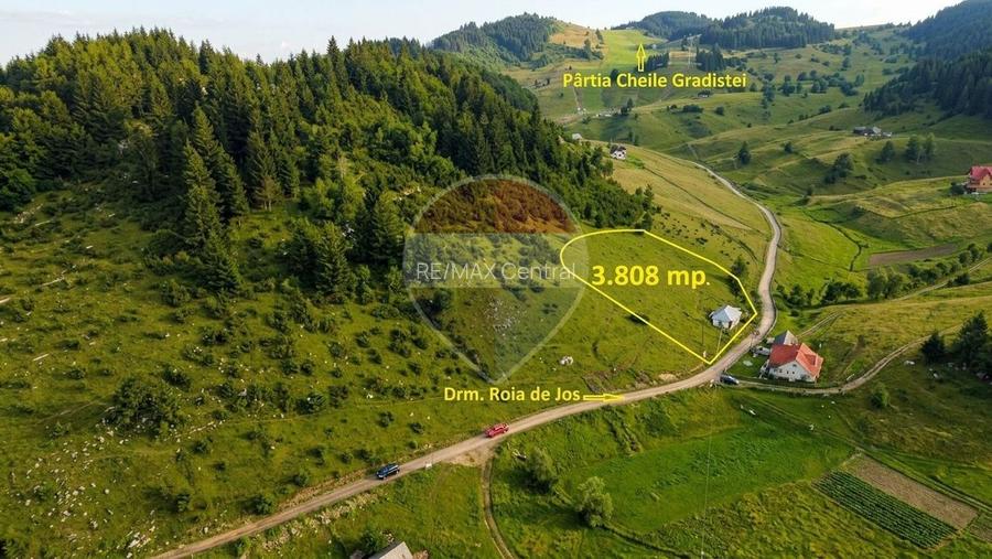 Casă + Teren Intravilan Fundata | Vedere Panoramică | Apă, curent - 2
