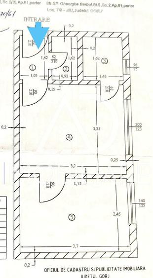 De vânzare apartament 2 camere, strada Gheorghe Bărboi, cartier Cuza - 6