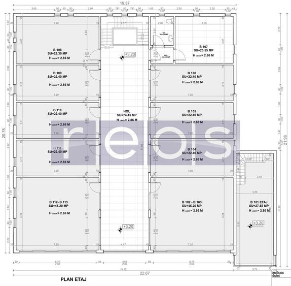 SPATIU COMERCIAL | 760 MP | P+1 | 24 INCAPERI | 380 MP PE ETAJ - 1