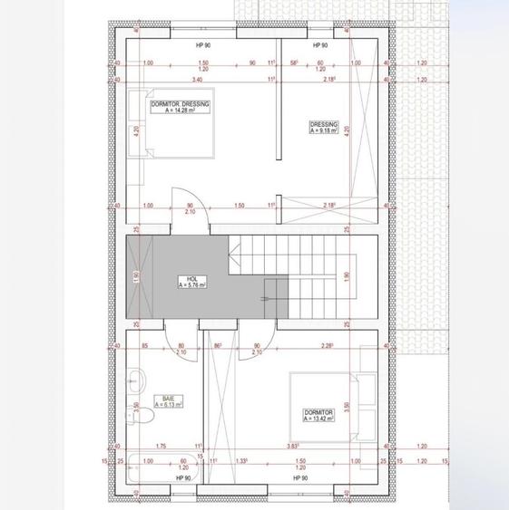 Duplex despartit prin cam tehnica | 4 camere | 115mp | Calea Urseni