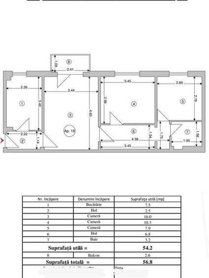 Apartament cu 3 camere in zona Astra, Brasov