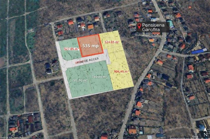 Teren intravilan 535 mp Bucium, zona rezidentiala linistita