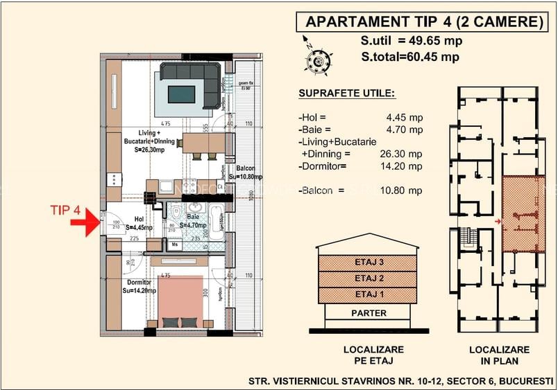 DIRECT DEZVOLTATOR NEOFORT 49 10 MIN METROU PIATA GORJULUI I AP 2 CAMERE - 10