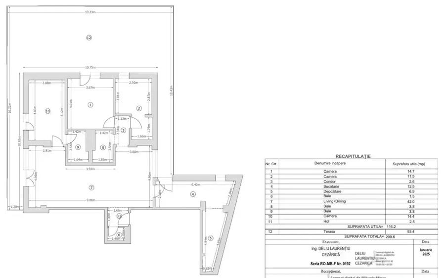 Penthouse 4 camere lux central complet mobilat/Armeneasca-Universitate - 16