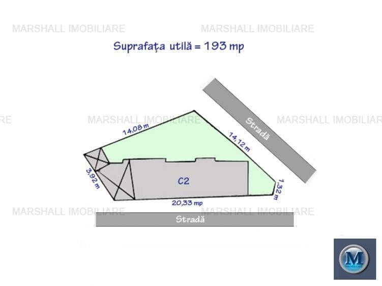 Casa cu 2 camere de vanzare, zona Buna Vestire, 77 mp #15991