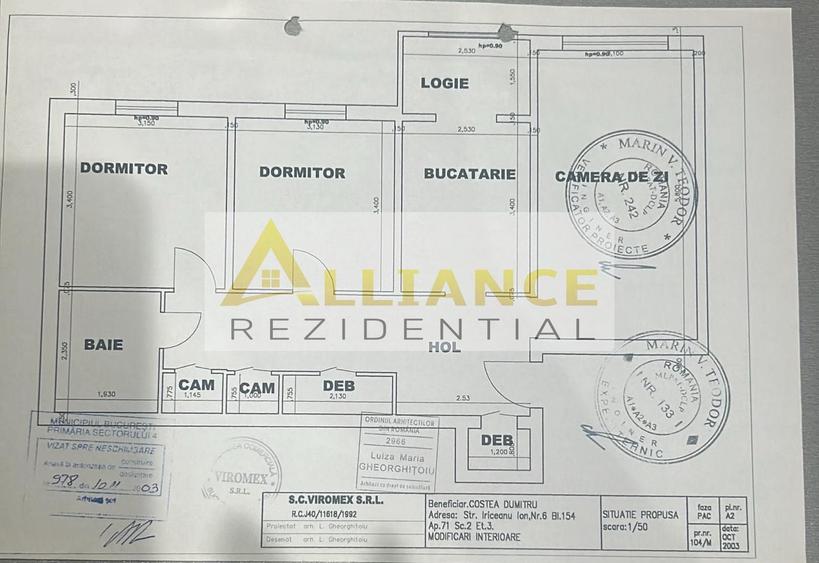 Apartament 3 camere de vanzare