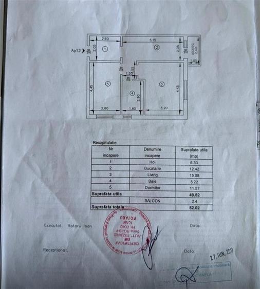 Etaj 2 - Galata Platoul Insorit, apartament cu 2 camere decomandat cu geam la ba