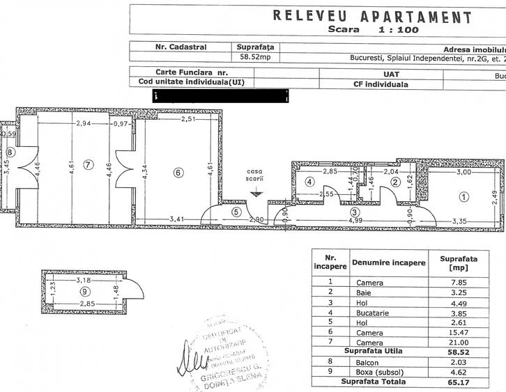 APART. 3 CAMERE, ET. 2, SPLAIUL INDEPENDENTEI, CENTRUL VECHI/ OLD TOWN - 17