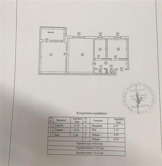 Apartament 2 camere ET 1 TUDOR VLADIMIRESCU