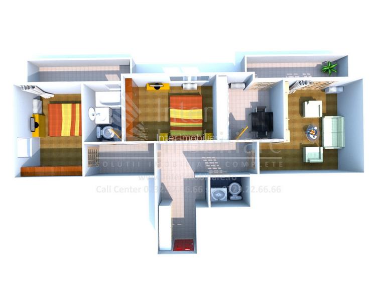 Apartament cu 3 camere decomandat Platou Galata Cod 146199 - 5