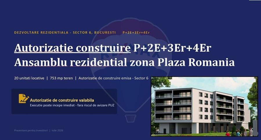 Teren cu Autorizatie de construire | Lujerului Militari
