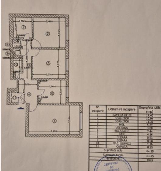 Apartament 3 Camere Parter - 65mp - Nasaud