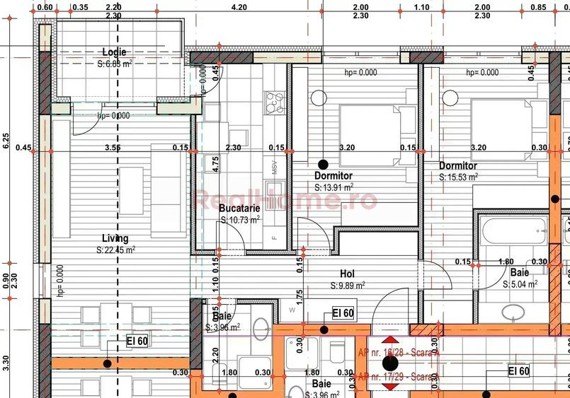 Ap 3 cam decomandat/ panouri/ 12 min Metrou 1 Dec Empire Residence